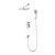 Three ways concealed shower mixer 939003, brushed nickel Three ways concealed shower mixer 939003, brushed nickel