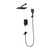 Three ways concealed shower mixer 939003, matte black Three ways concealed shower mixer 939003, matte black