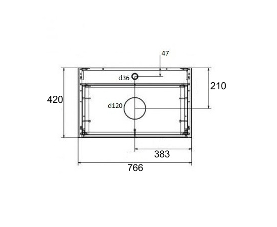 Тумба для ванной комнаты ЗОВ Эридан, белая столешница, Белый мат/Дуб 80 - Изображение 2 Тумба для ванной комнаты ЗОВ Эридан, белая столешница, Белый мат/Дуб 80 - Изображение 2