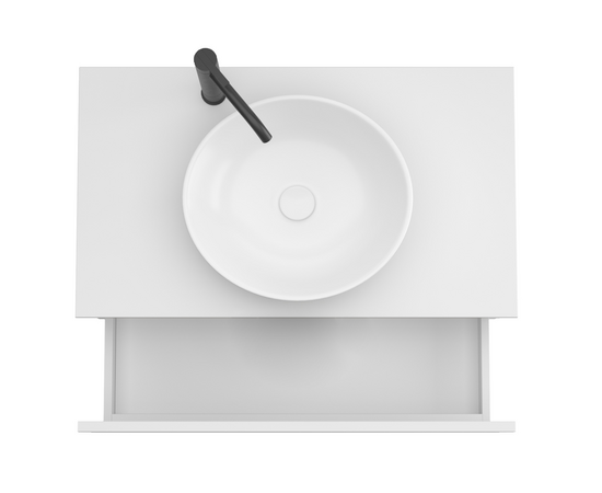 Тумба для ванной комнаты ЗОВ Кито-2, под столешницу, Белый мат 100 - Изображение 3 Тумба для ванной комнаты ЗОВ Кито-2, под столешницу, Белый мат 100 - Изображение 3