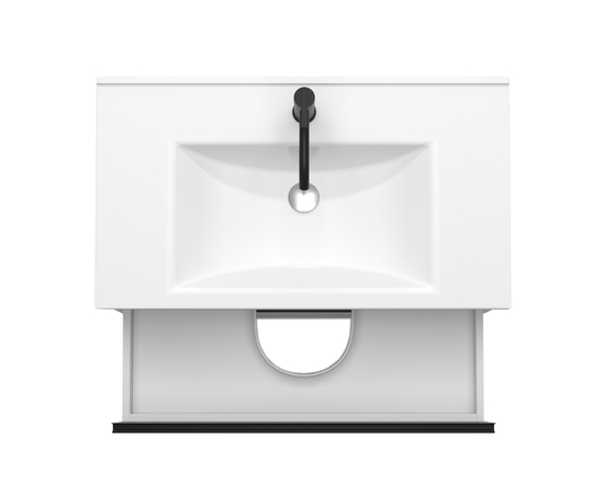 Тумба для ванной комнаты ЗОВ Парма, с раковиной, Аттик/Белый мат-B 60 Тумба для ванной комнаты ЗОВ Парма, с раковиной, Аттик/Белый мат-B 60