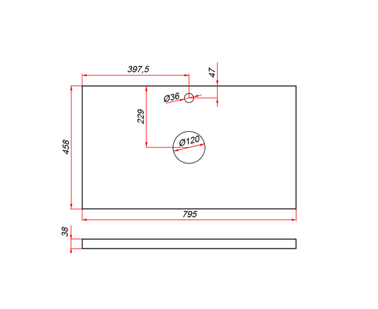 Тумба для ванной комнаты ЗОВ Дион, столешница туя, Графит мат 80 - Изображение 5 Тумба для ванной комнаты ЗОВ Дион, столешница туя, Графит мат 80 - Изображение 5