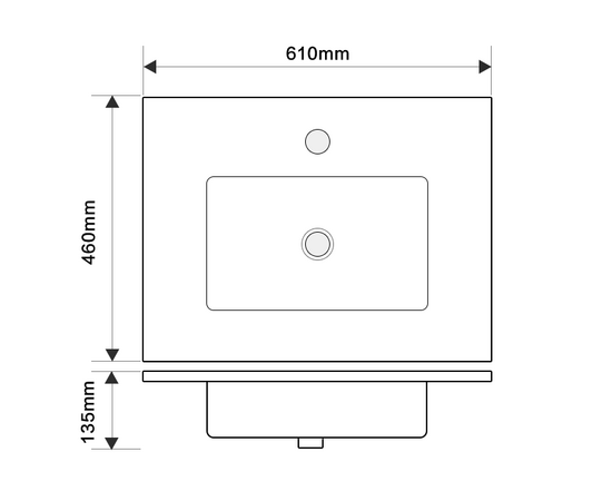 Countertop washbasin Oliveeka Y60 white