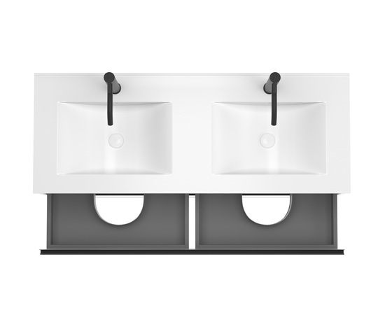 Тумба для ванной комнаты ЗОВ Парма, с раковиной, Аттик 120