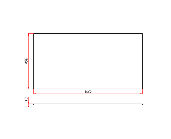 Столешница компакт-плита 13 Белая, 895х458 мм - Изображение 2 Столешница компакт-плита 13 Белая, 895х458 мм - Изображение 2