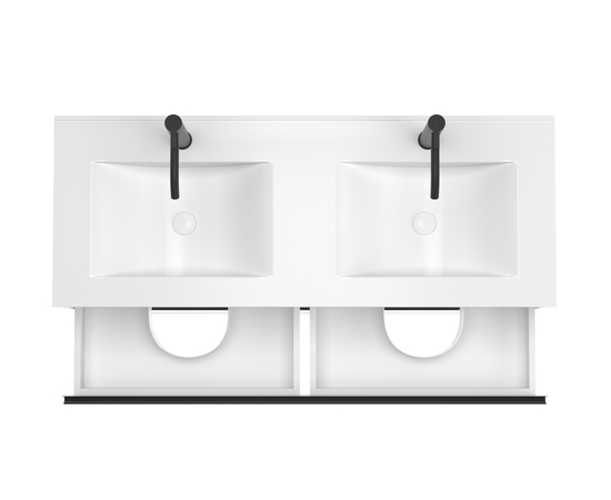 Тумба для ванной комнаты ЗОВ Парма, под раковину, Белый мат 120 - Изображение 2 Тумба для ванной комнаты ЗОВ Парма, под раковину, Белый мат 120 - Изображение 2