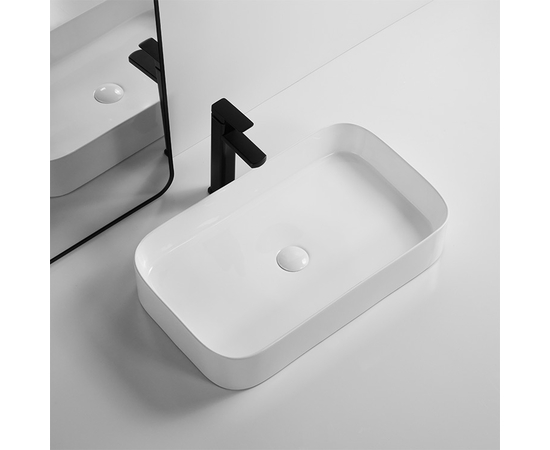 Раковина накладная Oliveeka 9690A на столешницу 560-380 белая - Изображение 3 Раковина накладная Oliveeka 9690A на столешницу 560-380 белая - Изображение 3
