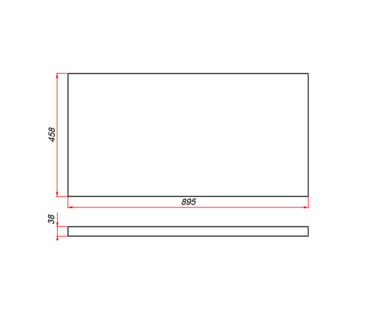 Столешница пластик HPL 38 Туя, 895х458мм Столешница пластик HPL 38 Туя, 895х458мм