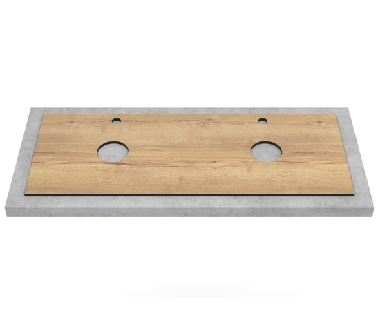 Столешница компакт-плита 13 Галифакс, 4 выреза, 1195х458 мм