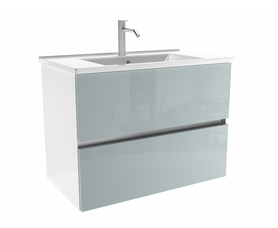 Тумба для ванной комнаты ЗОВ Лира, с раковиной, Адриатик 90