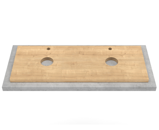 Тумба для ванной комнаты ЗОВ Дион, столешница туя, Белый мат 120 - Изображение 2 Тумба для ванной комнаты ЗОВ Дион, столешница туя, Белый мат 120 - Изображение 2