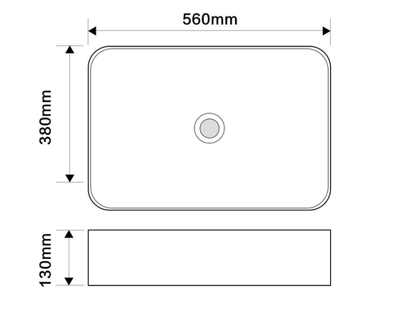 Раковина накладная Oliveeka 9690A на столешницу 560-380 белая - Изображение 5 Раковина накладная Oliveeka 9690A на столешницу 560-380 белая - Изображение 5