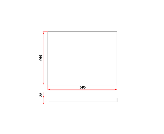 Столешница пластик HPL 38 Туя, 595х458 мм Столешница пластик HPL 38 Туя, 595х458 мм