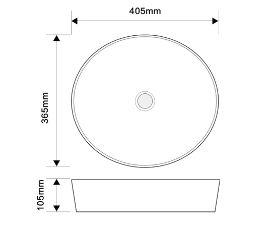 Раковина накладная Oliveeka 9627A белая - Изображение 4