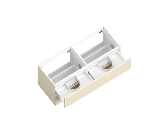 Тумба для ванной комнаты ЗОВ Дион, под раковину, Беж глянец 120 Тумба для ванной комнаты ЗОВ Дион, под раковину, Беж глянец 120