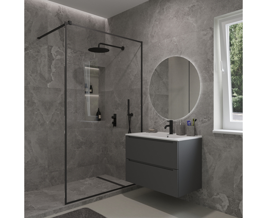 Раковина накладная Oliveeka, белая, S80 - Изображение 6