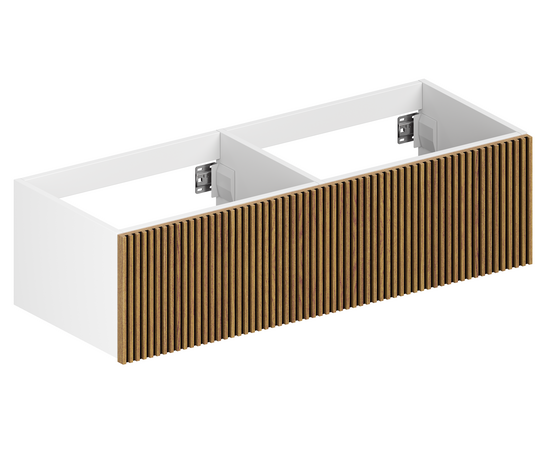 Тумба для ванной комнаты ЗОВ Кито, под столешницу, Белый/Тростник 120 Тумба для ванной комнаты ЗОВ Кито, под столешницу, Белый/Тростник 120