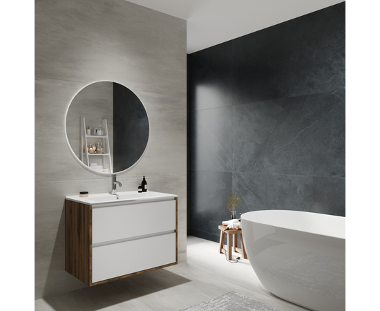 Тумба для ванной комнаты ЗОВ Парма, под раковину, Аттик/Белый мат-A 70 - Изображение 3 Тумба для ванной комнаты ЗОВ Парма, под раковину, Аттик/Белый мат-A 70 - Изображение 3