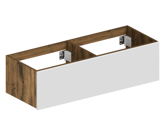 Тумба для ванной комнаты ЗОВ Кито, под столешницу, Аттик/Белый мат 120 Тумба для ванной комнаты ЗОВ Кито, под столешницу, Аттик/Белый мат 120