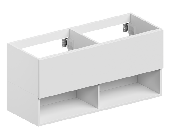 Тумба для ванной комнаты ЗОВ Кито-2, под столешницу, Белый мат 120 Тумба для ванной комнаты ЗОВ Кито-2, под столешницу, Белый мат 120