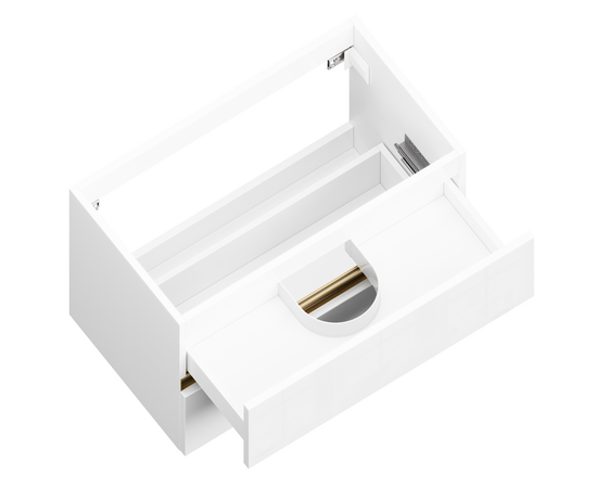 Тумба для ванной комнаты ЗОВ Лира, под раковину, Белый глянец 100 Тумба для ванной комнаты ЗОВ Лира, под раковину, Белый глянец 100