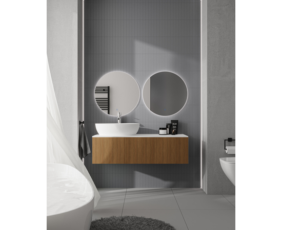 Тумба для ванной комнаты ЗОВ Кито, под столешницу, Белый/Тростник 120 - Изображение 3 Тумба для ванной комнаты ЗОВ Кито, под столешницу, Белый/Тростник 120 - Изображение 3