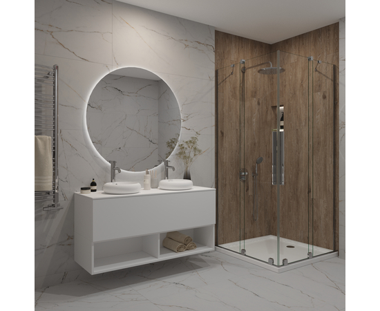 Тумба для ванной комнаты ЗОВ Кито-2, под столешницу, Белый мат 120 - Изображение 4 Тумба для ванной комнаты ЗОВ Кито-2, под столешницу, Белый мат 120 - Изображение 4