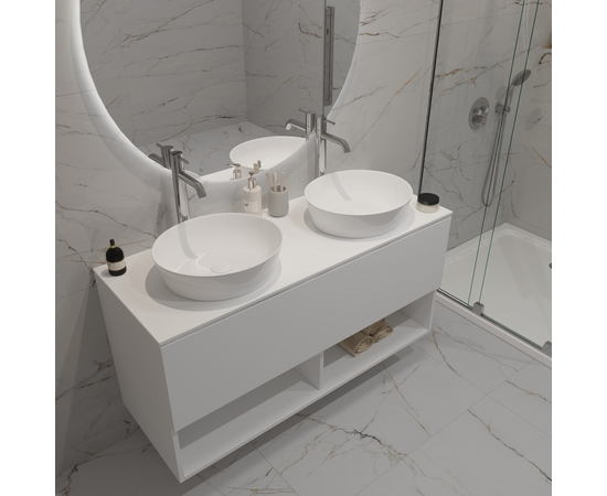 Раковина накладная Oliveeka 9627A белая - Изображение 3