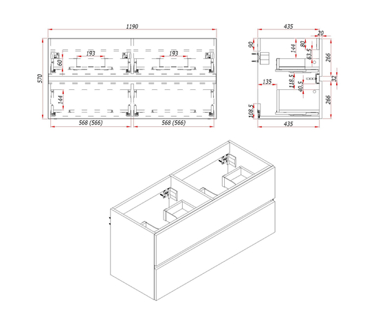 Тумба для ванной комнаты ЗОВ Лира, белая столешница, Тальк 120 - Изображение 4 Тумба для ванной комнаты ЗОВ Лира, белая столешница, Тальк 120 - Изображение 4