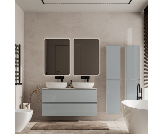 Тумба для ванной комнаты ЗОВ Лира, белая столешница, Адриатик 120 - Изображение 3 Тумба для ванной комнаты ЗОВ Лира, белая столешница, Адриатик 120 - Изображение 3