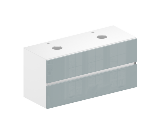 Тумба для ванной комнаты ЗОВ Лира, белая столешница, Адриатик 120 Тумба для ванной комнаты ЗОВ Лира, белая столешница, Адриатик 120