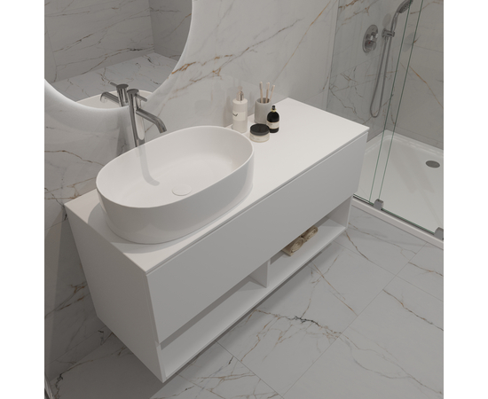 Раковина накладная Oliveeka 9025 на столешницу 555-345 белая - Изображение 5 Раковина накладная Oliveeka 9025 на столешницу 555-345 белая - Изображение 5