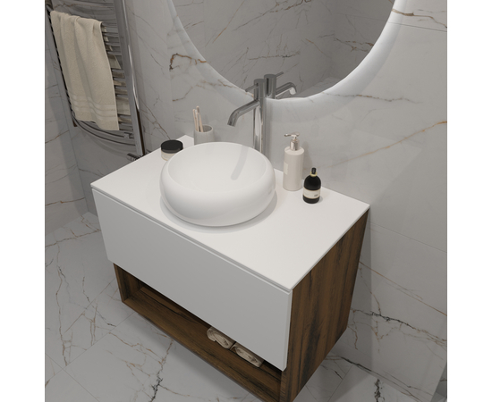 Countertop sink Oliveeka 9645 for countertop 360-360 white - Image 6