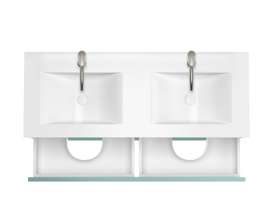 Тумба для ванной комнаты ЗОВ Лира, с раковиной, Адриатик 120 - Изображение 2