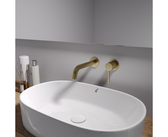 Concealed basin mixer Oliveeka 88869017,  brushed gold