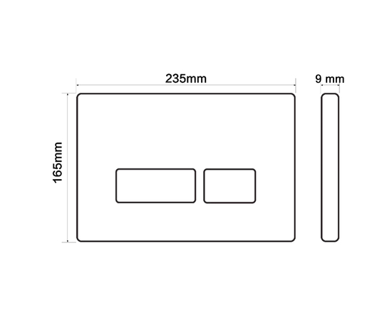 Button for installation Oliveeka 021-MB Chrome - Image 5