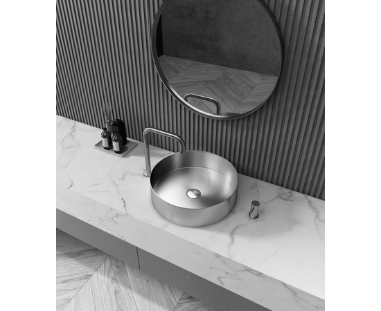 Раковина в ванную Oliveeka из нержавеющей стали 8802-SS Сталь