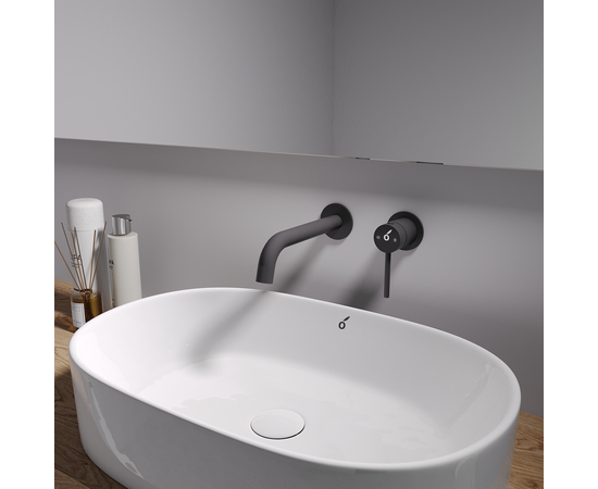 Concealed basin mixer Oliveeka 88869017,  matte black