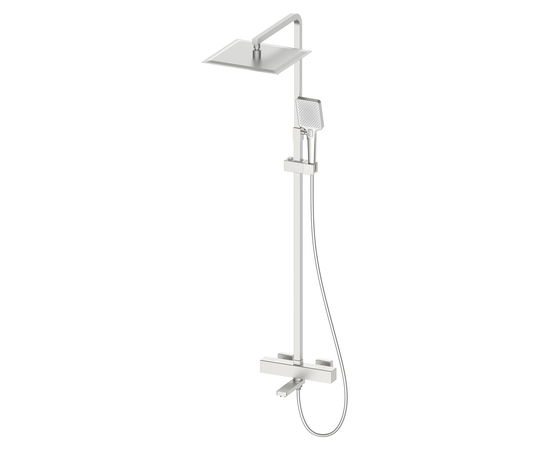 Three ways themostatic shower set Oliveeka 739901, brushed nickel
