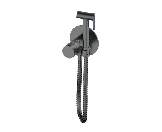 Thermostatic concealed spray gun shower mixer Oliveeka 829909,  brushed gun metal Thermostatic concealed spray gun shower mixer Oliveeka 829909,  brushed gun metal