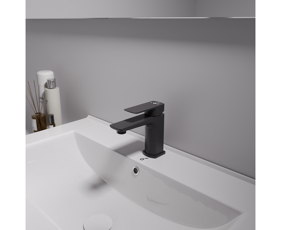 Смеситель для раковины Oliveeka OL-139003-MB, чёрный матовый