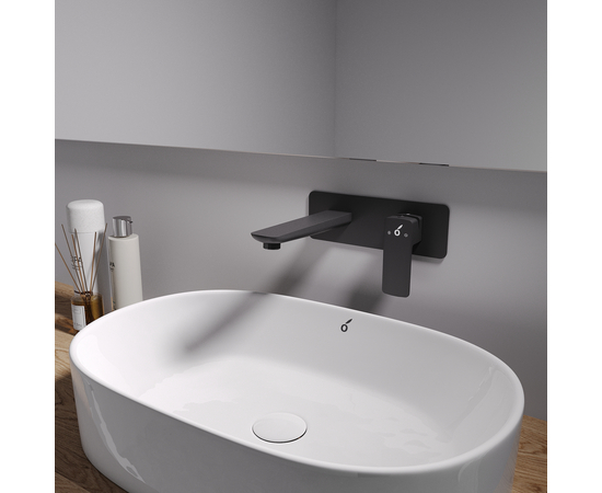 Concealed basin mixer Oliveeka 869003,  matte black