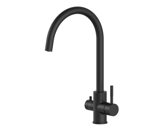 SS purifier kitchen mixer Oliveeka 458022, matte black SS purifier kitchen mixer Oliveeka 458022, matte black