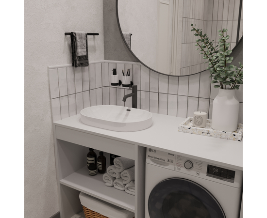 Тумба Стамбул S130LWP0LWPWMC2BC, Премиум 130 (2 выреза BC) - Изображение 3