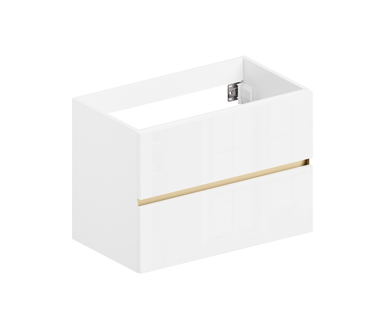 Тумба для ванной комнаты ЗОВ Лира, под раковину, Белый глянец 70 Тумба для ванной комнаты ЗОВ Лира, под раковину, Белый глянец 70