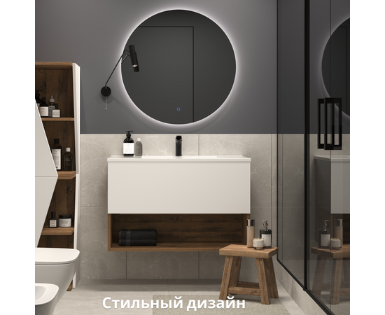 Тумба для ванной комнаты ЗОВ Кито-2 Аттик 60 , с раковиной Oliveeka S-60, смеситель Oliveeka 139003, хром - Изображение 3 Тумба для ванной комнаты ЗОВ Кито-2 Аттик 60 , с раковиной Oliveeka S-60, смеситель Oliveeka 139003, хром - Изображение 3