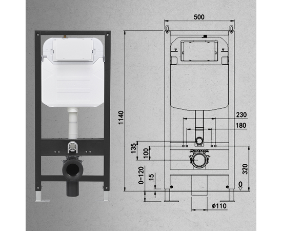 Installation for toilets Oliveeka M-6601A - Image 7