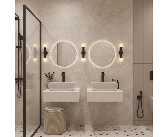 Тумба под раковину Токио премиум TP60WWPTOC0, Древесина Белая 60 / столешница ЛДСП Древесина Белая без вырезов - Изображение 5