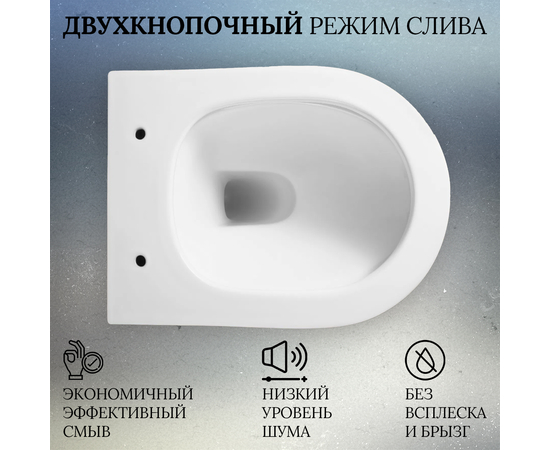 Wall hung toilet Oliveeka YJ2381 white - Image 2 Wall hung toilet Oliveeka YJ2381 white - Image 2