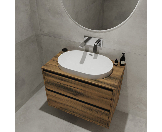 Тумба под раковину Парма P70LA0MAMC1B-LDSPA, столешница ЛДСП Аттик / Аттик 70 - Изображение 3